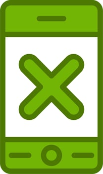 No Phone Vector Icon