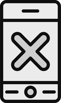 No Phone Vector Icon