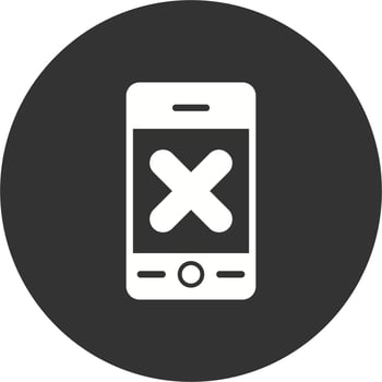 No Phone Vector Icon