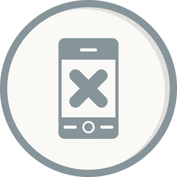 No Phone Vector Icon