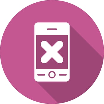No Phone Vector Icon