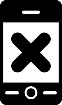 No Phone Vector Icon