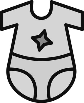 Baby Dress Vector Icon