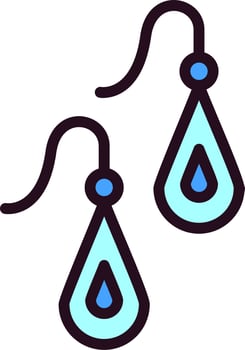 Earrings Vector Icon