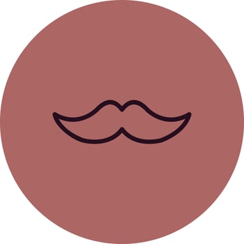Mustache Vector Icon