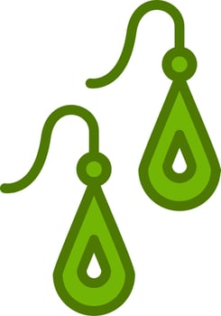 Earrings Vector Icon