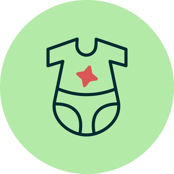 Baby Dress Vector Icon