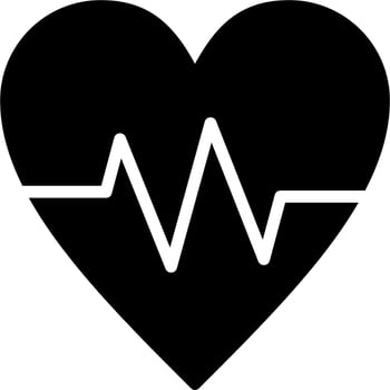 Heart Beat Vector Icon