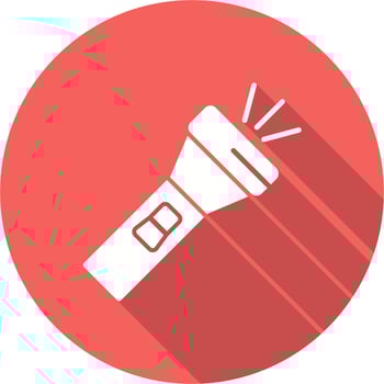 Flashlight Vector Icon