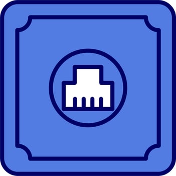 Telephone socket Vector Icon