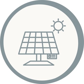 Solar panel Vector Icon