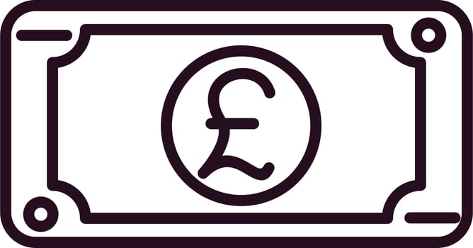 Pound Vector Icon