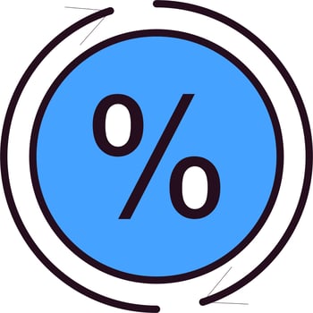 Percentage Vector Icon