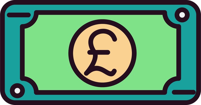 Pound Vector Icon