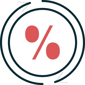 Percentage Vector Icon