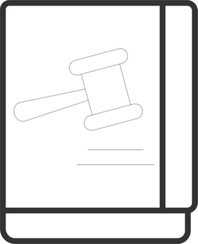 Law Book Vector Icon