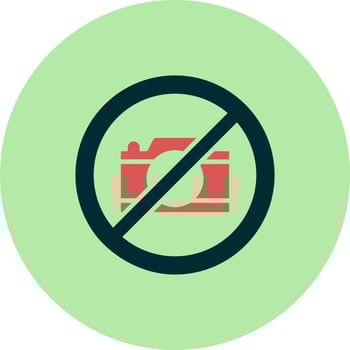 No camera Vector Icon
