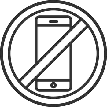 No Smartphone Vector Icon