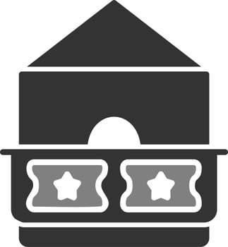Ticket Office Vector Icon
