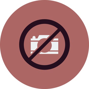 No camera Vector Icon