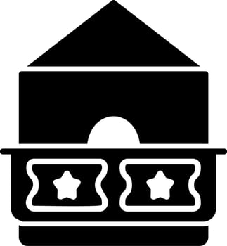 Ticket Office Vector Icon