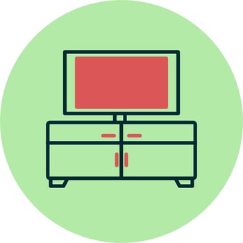 Tv Table Vector Icon