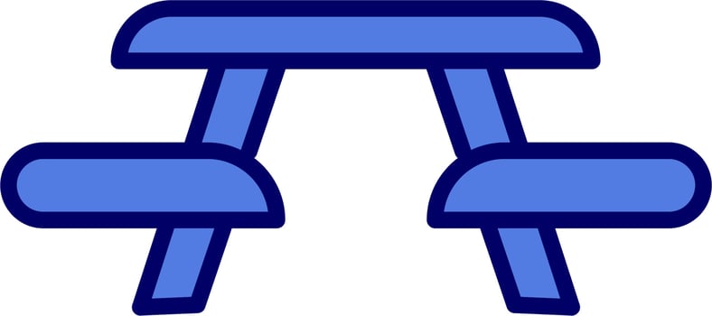 Picnic Table Vector Icon