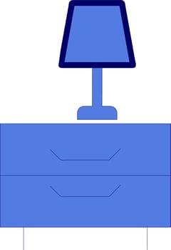 Lamp Table Vector Icon