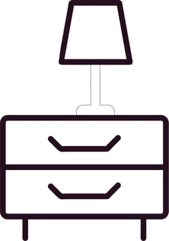 Lamp Table Vector Icon