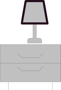 Lamp Table Vector Icon