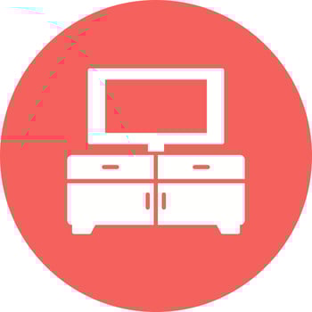 Tv Table Vector Icon