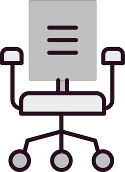 Office chair Vector Icon
