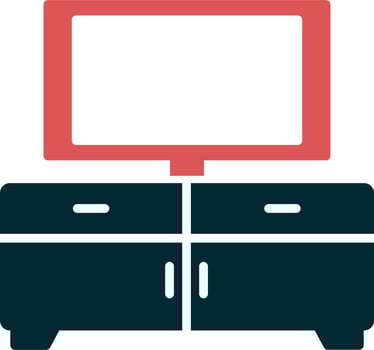Tv Table Vector Icon
