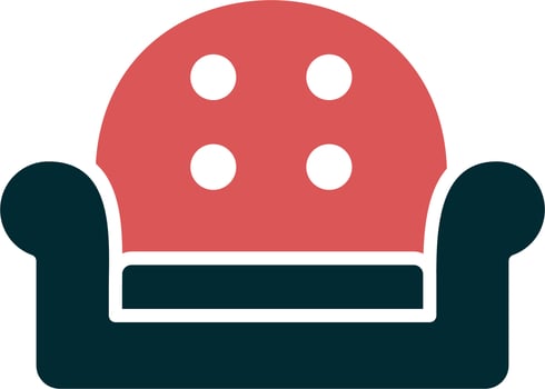 Arm chair Vector Icon