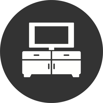 Tv Table Vector Icon
