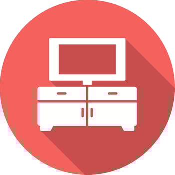 Tv Table Vector Icon