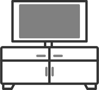 Tv Table Vector Icon