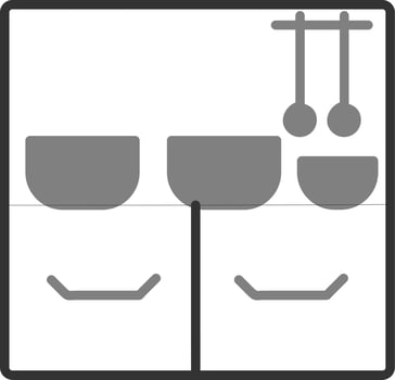 Kitchen Shelf Vector Icon
