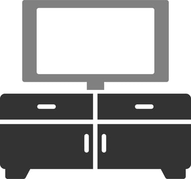 Tv Table Vector Icon
