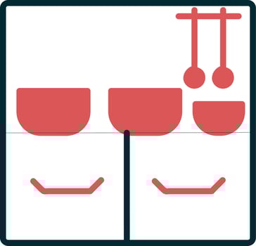 Kitchen Shelf Vector Icon