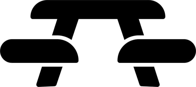 Picnic Table Vector Icon