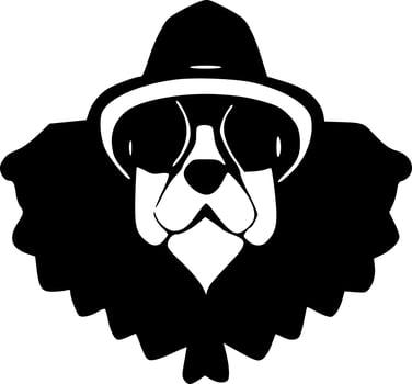 vector illustration of dog shape