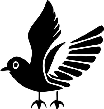 vector illustration of bird shape
