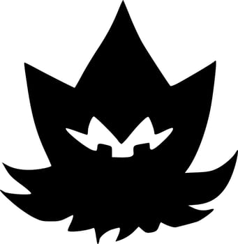 vector illustration of monster shape