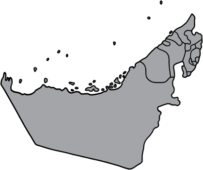 doodle freehand drawing of uae map. png