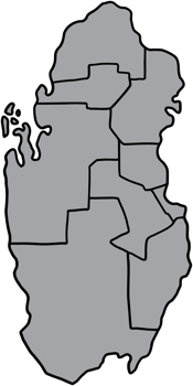 doodle freehand drawing of qatar map. png