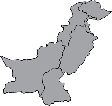 doodle freehand drawing of pakistan map. png