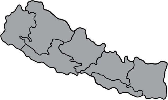 doodle freehand drawing of nepal map. png