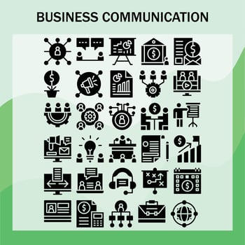 business communication free icon pack vector