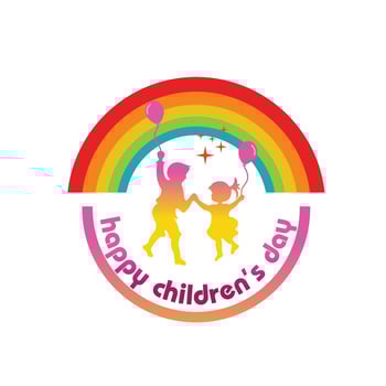 Happy children day background, children's day poster with happy kids Template for advertising brochure your text ,Vector Illustration vector